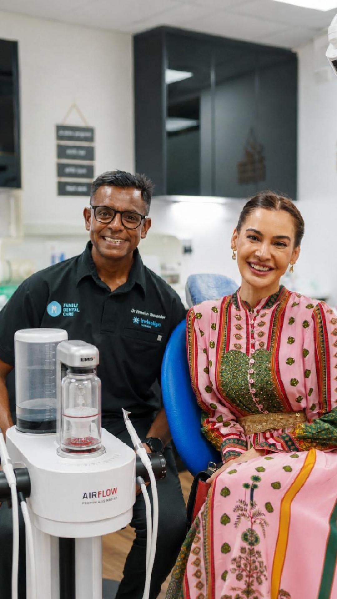Dr Dineshen Govender with a patient